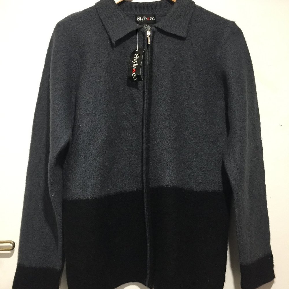VINTAGE STYLE & CO. WOOL CARDIGAN SWEATERS SIZE L